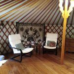 Yurt Glamping Inside space