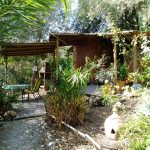 Yurt Glamping to kitchen bathroom