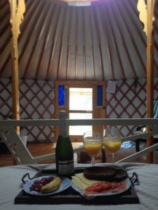 Yurt holiday spain Breakfast